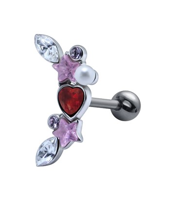Multiple Stones Helix Ear Piercing TIP-469